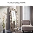 Ashley Lucia Decorative Mirror in Antique Silver