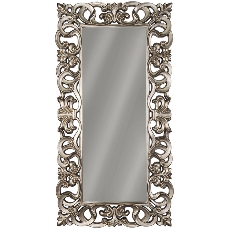 Ashley Lucia Decorative Mirror in Antique Silver