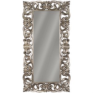ashley lucia decorative mirror in antique silver