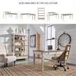 Signature Design by Ashley Realyn 4 Shelf Bookcase in Antique White and Brown