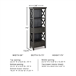 Signature Design by Ashley Tyler Creek 3 Shelf Bookcase in Black and Gray