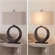 Ashley Furniture Saria Aluminum Table Lamp in Antique Silver