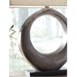 Ashley Furniture Saria Aluminum Table Lamp in Antique Silver
