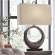 Ashley Furniture Saria Aluminum Table Lamp in Antique Silver