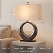 Ashley Furniture Saria Aluminum Table Lamp in Antique Silver