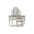 Ashley Furniture Realyn 3 Piece Bedroom Vanity Set in White and Brown