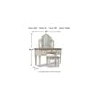 Ashley Furniture Realyn 3 Piece Bedroom Vanity Set in White and Brown