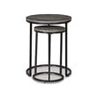 Ashley Briarsboro 2 Piece Nesting End Table Set in Gray and Black