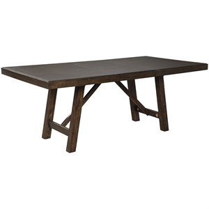 ashley furniture rokane extendable dining table in brown