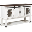 Signature Design by Ashley Valebeck 4 Door Server in White and Brown