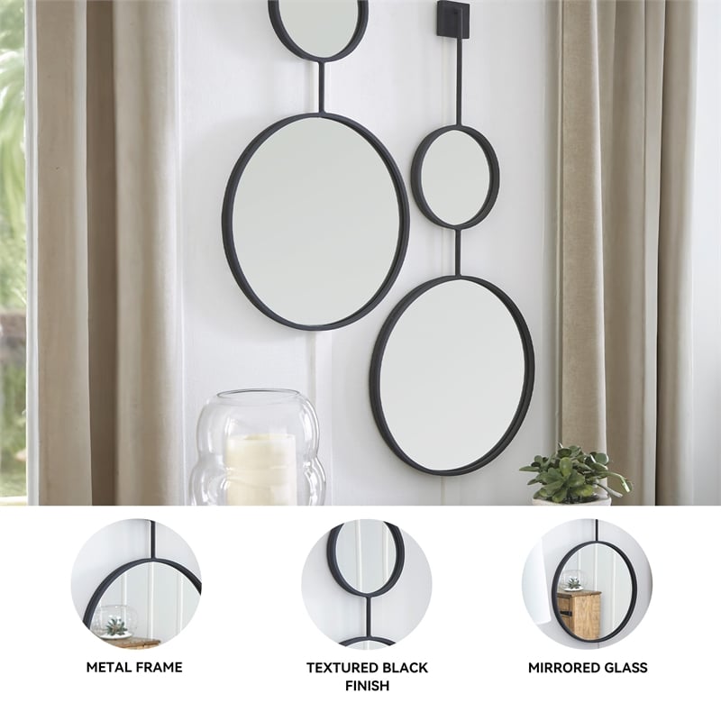 Ashley Brewer Decorative Mirror in Black