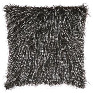 ashley ryley faux feather fur throw pillow