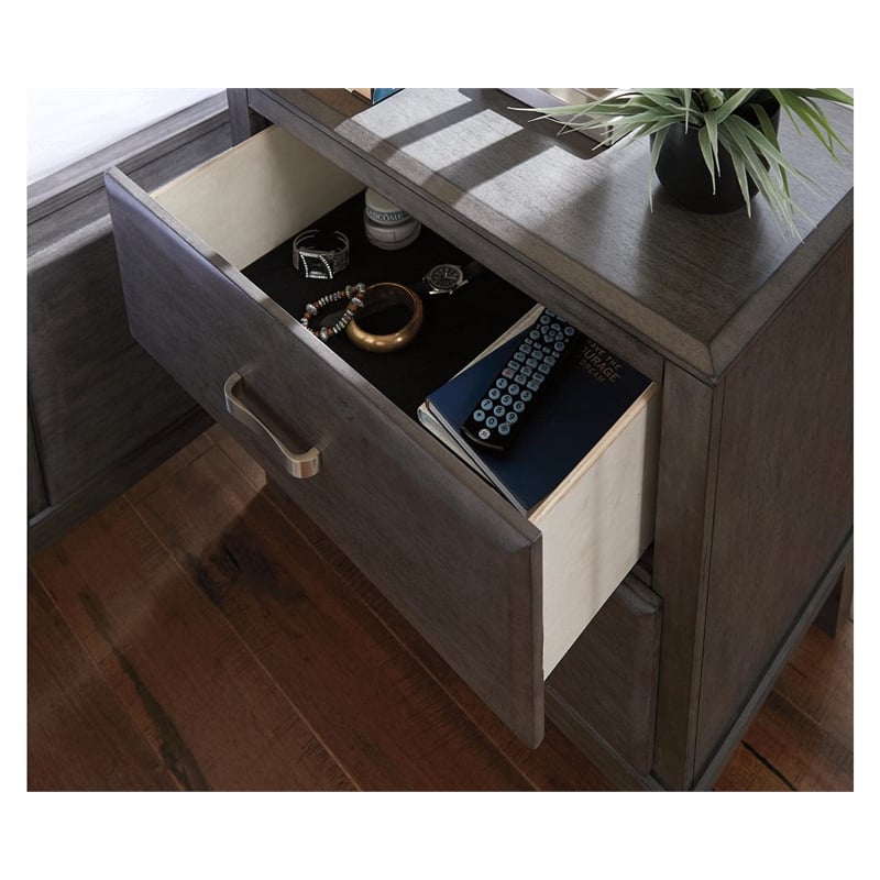 Signature Design by Ashley Caitbrook 2 Drawer Nightstand in Gray