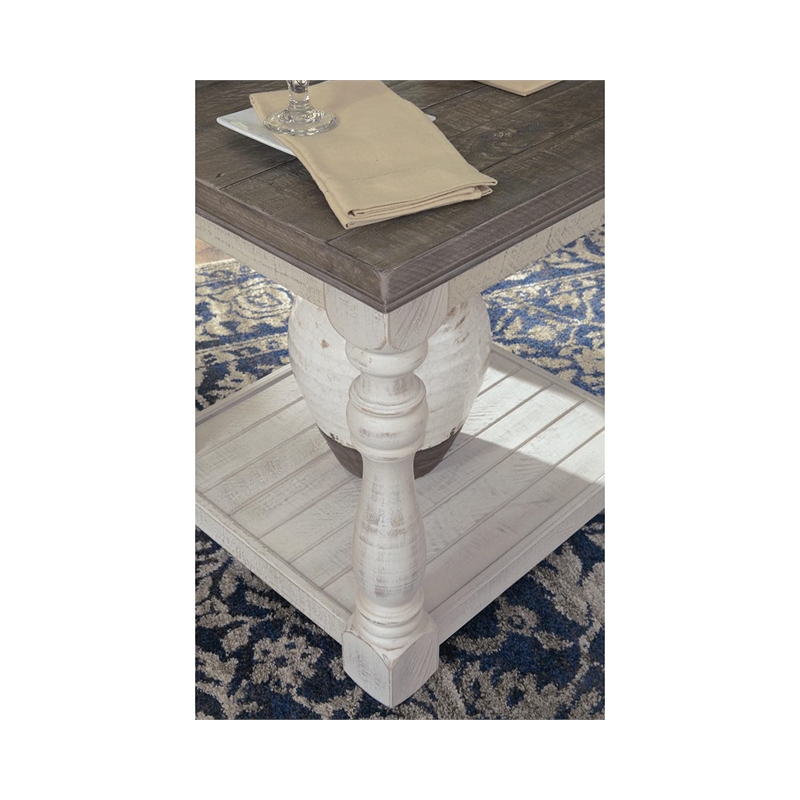 Signature Design by Ashley Havalance End Table in Gray and White