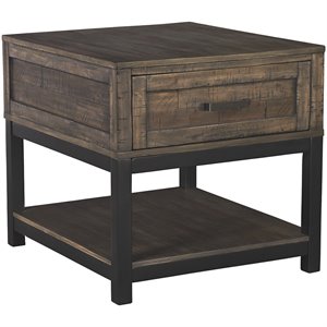ashley furniture johurst 1 drawer end table in grayish brown