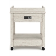 Ashley Furniture Carynhurst 2 Drawer Mobile Printer Stand in Whitewash
