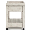 Ashley Furniture Carynhurst 2 Drawer Mobile Printer Stand in Whitewash