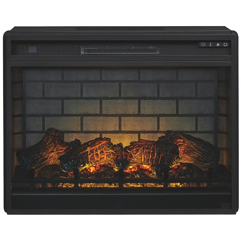 Signature Design by Ashley Electric LED Fireplace Insert in Black