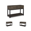 Signature Design by Ashley Johurst 2 Drawer Console Table in Grayish Brown