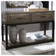 Signature Design by Ashley Johurst 2 Drawer Console Table in Grayish Brown