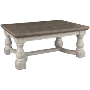ashley furniture havalance coffee table in gray and white