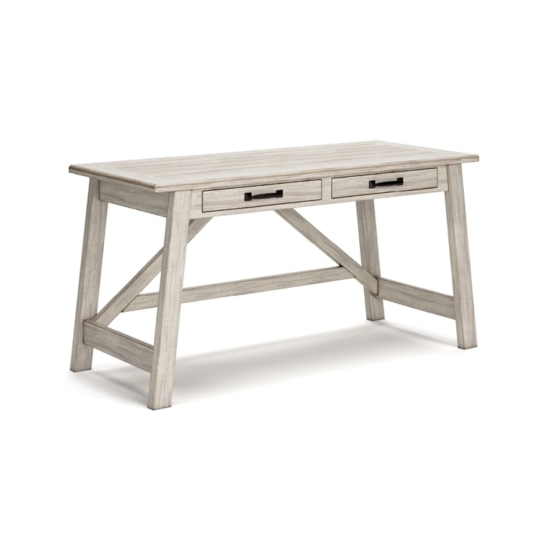 Ashley Furniture Carynhurst 2 Drawer Writing Desk in Whitewash