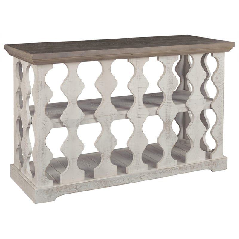 Signature Design by Ashley Havalance Console Table in Gray and White