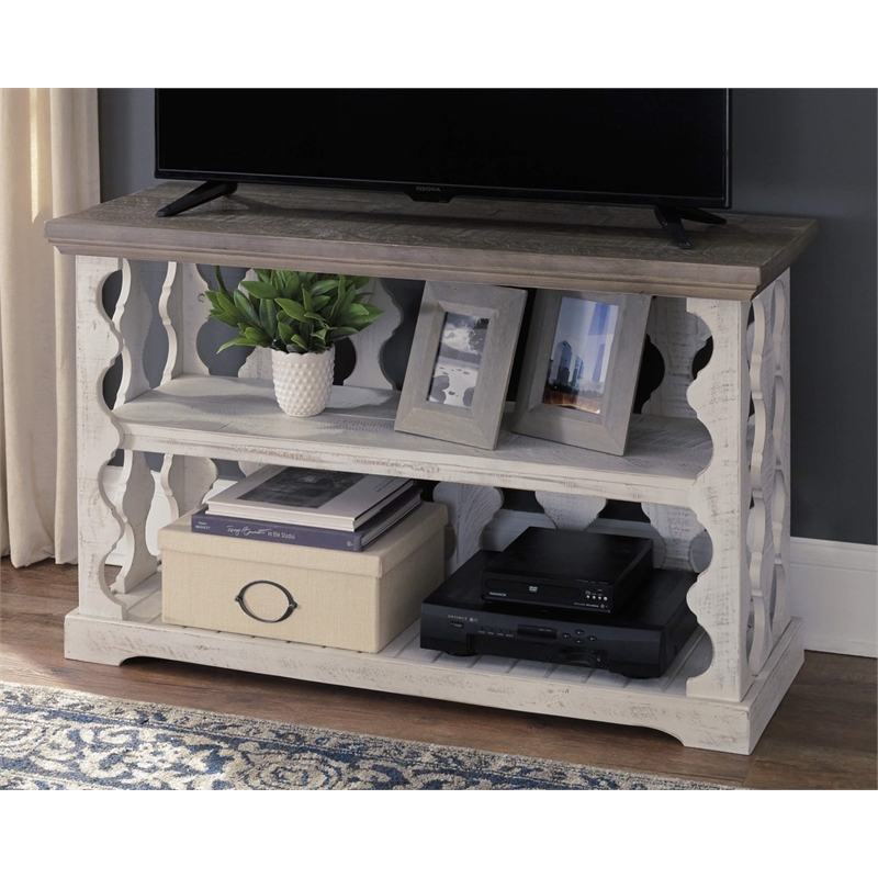 Signature Design by Ashley Havalance Console Table in Gray and White