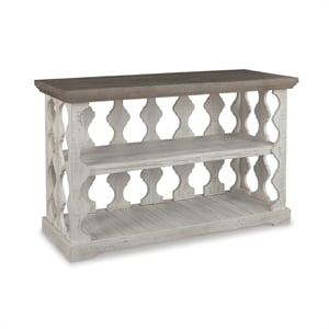 Signature Design by Ashley Havalance Console Table in Gray and White