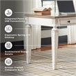 Ashley Furniture Realyn 2 Drawer Lift Top Writing Desk in White and Brown