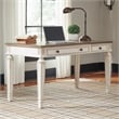 Ashley Furniture Realyn 2 Drawer Lift Top Writing Desk in White and Brown