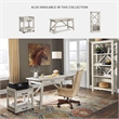 Ashley Furniture Carynhurst 4 Shelf Crossbuck Bookcase in Whitewash
