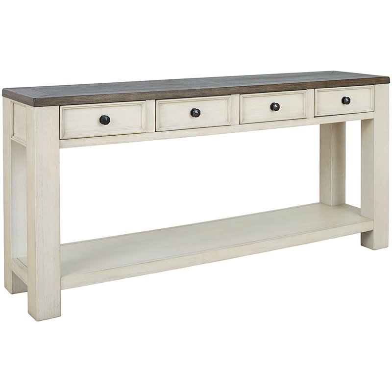 ashley furniture wood console table