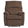 Signature Design by Ashley Nerviano Zero Wall Recliner in Chocolate