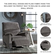 Signature Design by Ashley Nerviano Zero Wall Recliner in Gray