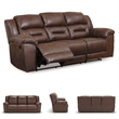 Signature Design by Ashley Stoneland Reclining Sofa in Chocolate