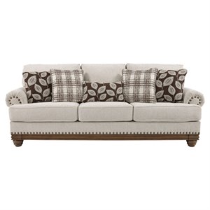 signature design by ashley harleson sofa in wheat