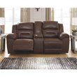Signature Design by Ashley Stoneland Power Reclining Loveseat in Chocolate