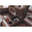 Signature Design by Ashley Stoneland Power Reclining Loveseat in Chocolate