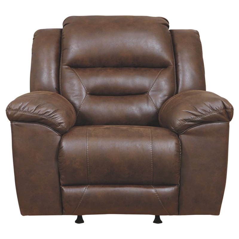 Signature Design by Ashley Stoneland Power Rocker Recliner in Chocolate