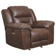 Signature Design by Ashley Stoneland Power Rocker Recliner in Chocolate