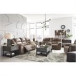 Signature Design by Ashley Stoneland Power Reclining Sofa in Fossil