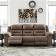 Signature Design by Ashley Stoneland Power Reclining Sofa in Fossil