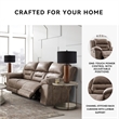 Signature Design by Ashley Stoneland Power Reclining Sofa in Fossil