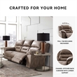 Signature Design by Ashley Stoneland Reclining Sofa in Light Brown