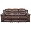 Signature Design by Ashley Stoneland Reclining Loveseat with Console in Fossil