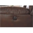 Signature Design by Ashley Stoneland Reclining Loveseat with Console in Fossil