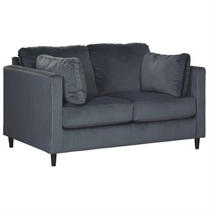 signature design by ashley kennewick loveseat in shadow
