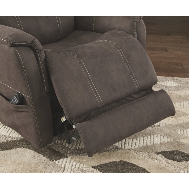 Signature Design by Ashley Ballister Power Lift Recliner in Espresso
