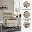 Signature Design by Ashley Man Fort Rocker Recliner in Dusk